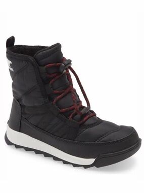SOREL Whitney II Waterproof Insulated Snow Boots Black Kids 10M NWT